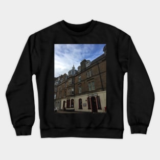 A street scene in Edinburgh, Scotland Crewneck Sweatshirt